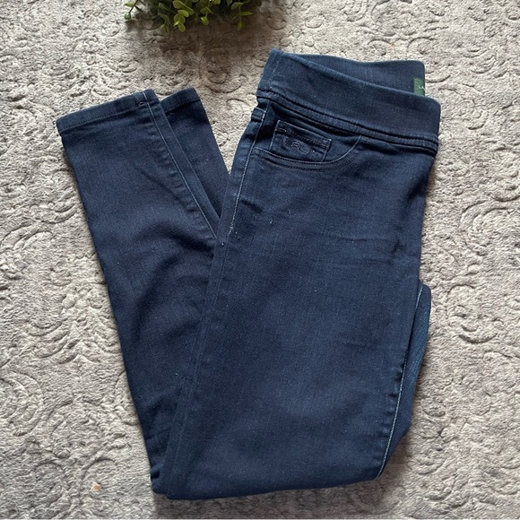 Ralph Lauren Women's Coated Jersey Legging Pants Blue Size Large